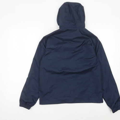 Manchester City Boys Blue 12-13Y Polyester Hooded Anorak Jacket