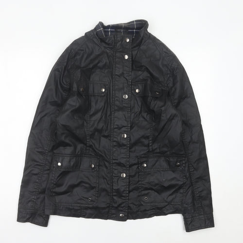 Atmosphere Womens Black Cotton Military Jacket Size 12