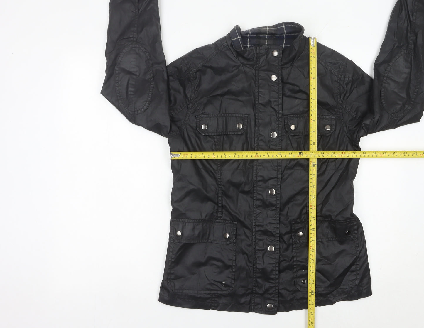 Atmosphere Womens Black Cotton Military Jacket Size 12