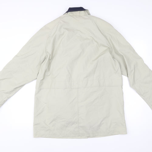 Damart Women’s Beige Mid-Length Rain Coat Size 16 Collared