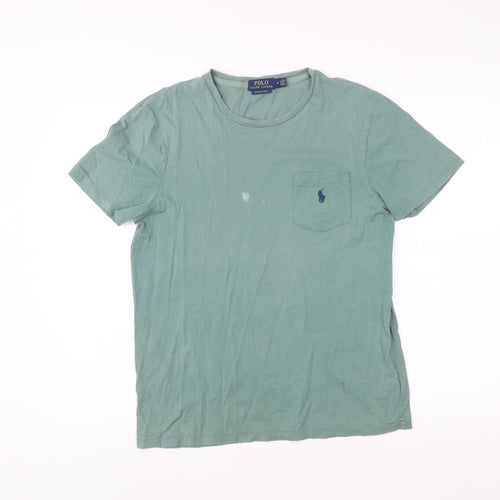 Ralph Lauren Men’s Green Slim Fit Cotton T-Shirt Size M