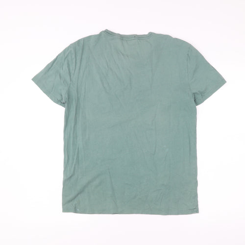Ralph Lauren Men’s Green Slim Fit Cotton T-Shirt Size M
