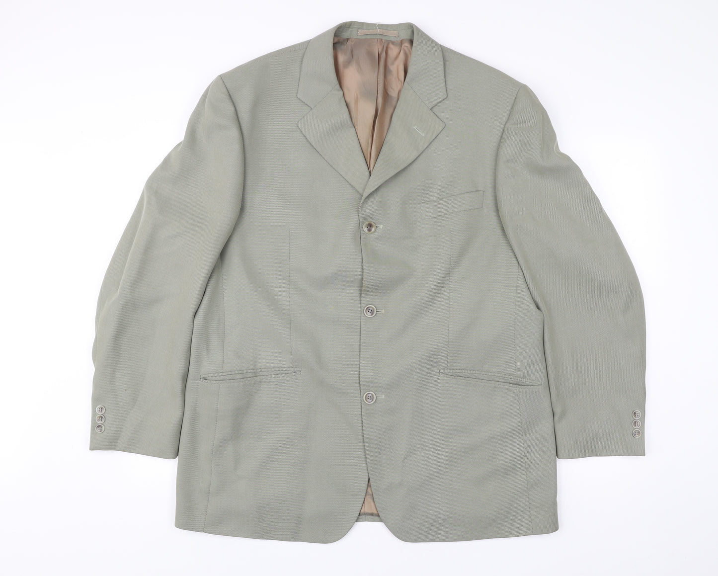 Remus Uomo Men’s Grey 44 Blazer Jacket Single Breasted Notch Lapel
