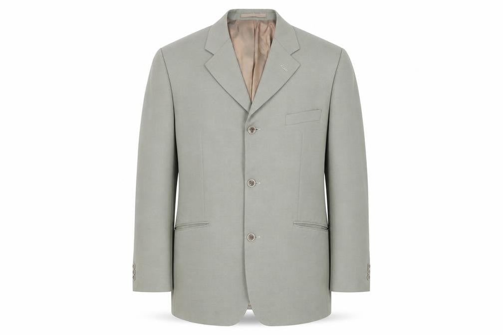 Front view of Remus Uomo Men’s Grey 44 Blazer Jacket Single Breasted Notch Lapel