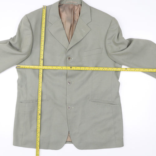 Remus Uomo Men’s Grey 44 Blazer Jacket Single Breasted Notch Lapel