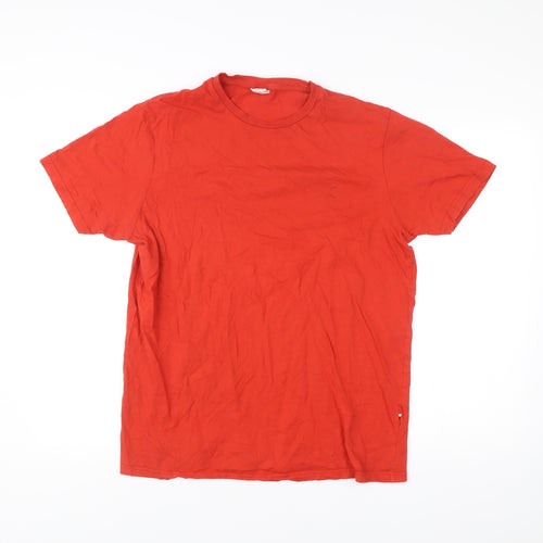 Springfield Men’s Red Cotton Crew Neck Short Sleeve T-Shirt L
