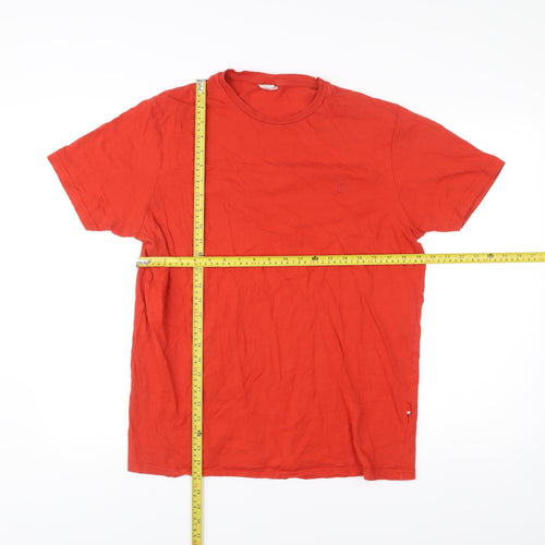 Springfield Men’s Red Cotton Crew Neck Short Sleeve T-Shirt L