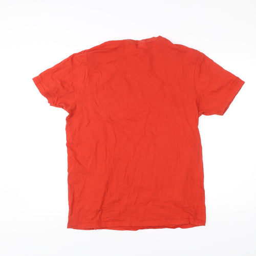 Springfield Men’s Red Cotton Crew Neck Short Sleeve T-Shirt L