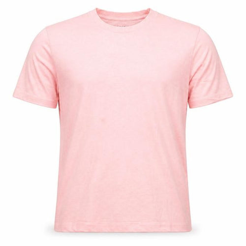 AllSaints Men’s Pink Oversized Fit Crew Neck Cotton T-Shirt Medium