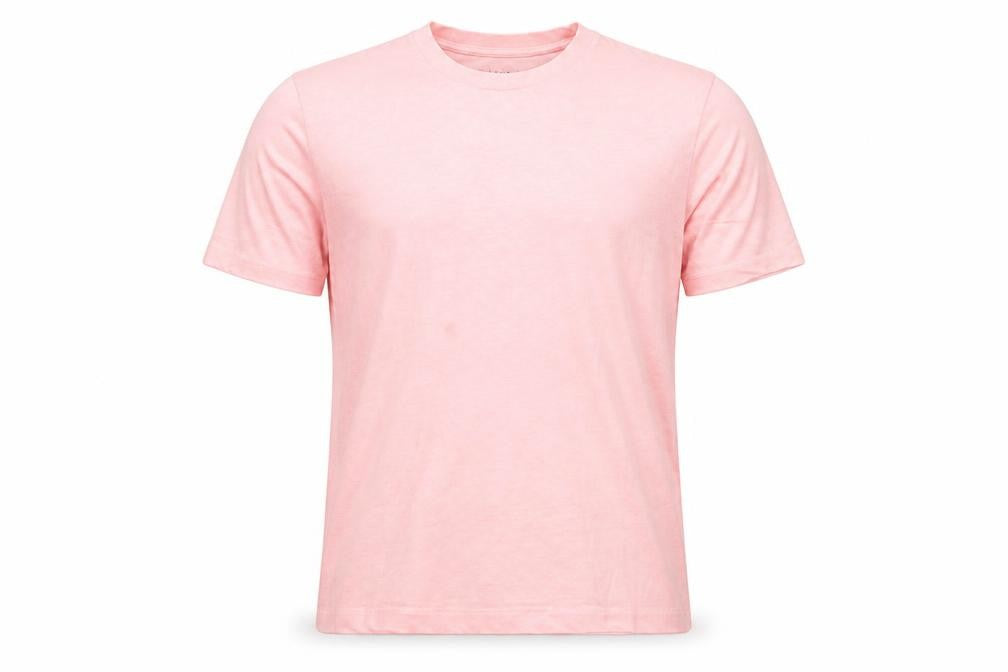 AllSaints Men’s Pink Oversized Fit Crew Neck Cotton T-Shirt Medium