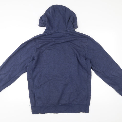 Adidas Men's Blue Pullover Hoodie Size M Regular Fit