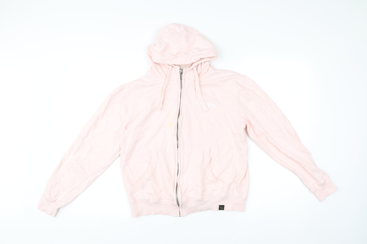 Redwood Women Pink Full Zip Hoodie Size M Cotton Blend