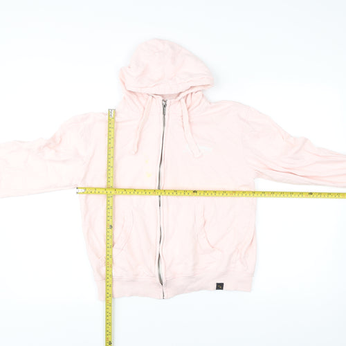 Redwood Women Pink Full Zip Hoodie Size M Cotton Blend