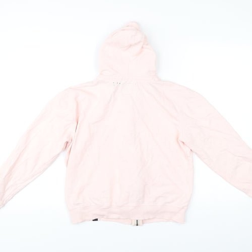 Redwood Women Pink Full Zip Hoodie Size M Cotton Blend