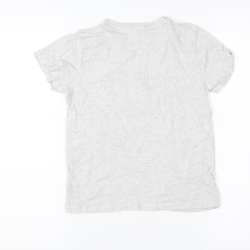 Marvel Boys Grey Graphic T-Shirt 7-8 Years Short Sleeve Casual Superhero