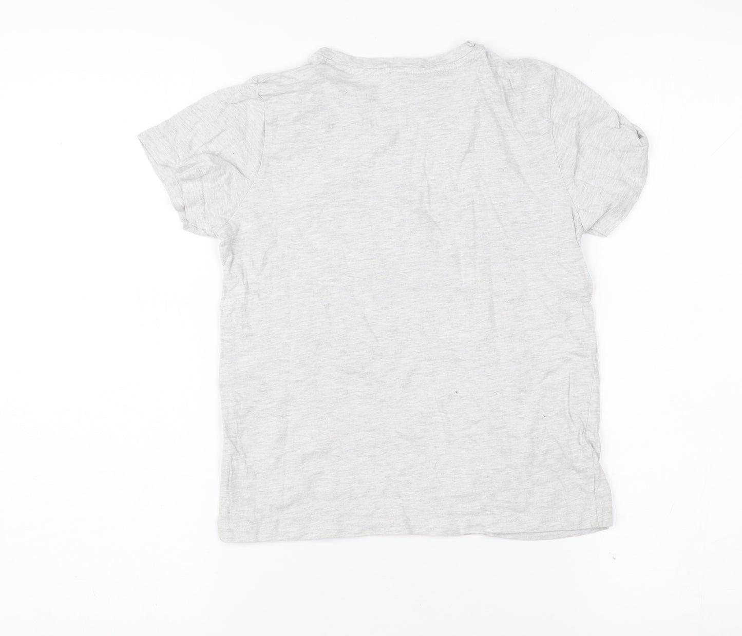 Marvel Boys Grey Graphic T-Shirt 7-8 Years Short Sleeve Casual Superhero