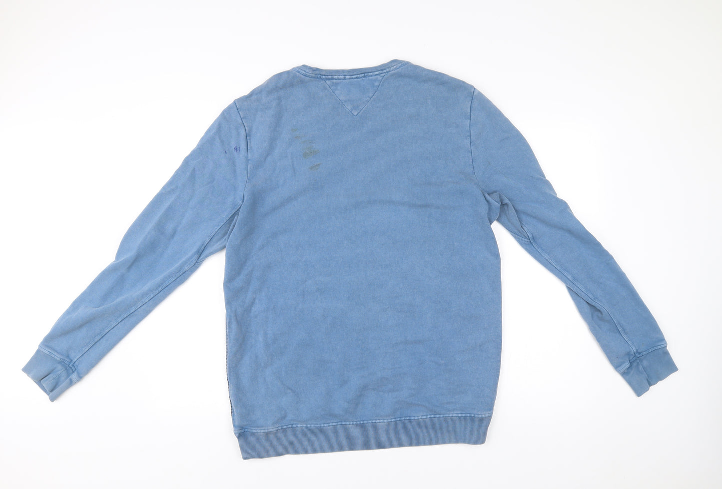 Hilfiger Denim Men’s Blue M Sweatshirt Pullover Crew Neck Logo