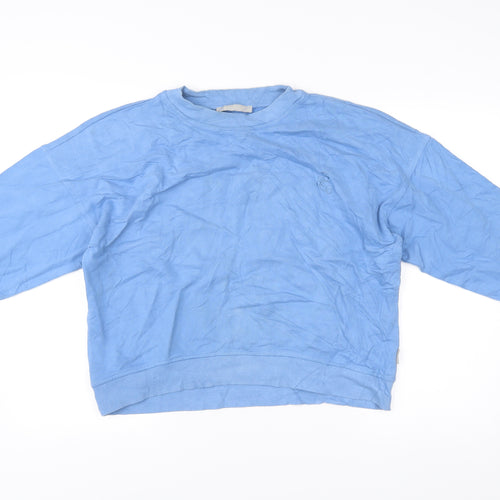 Betty & Co Women’s Blue Sweatshirt Size 12 Pullover Cotton Crew Neck