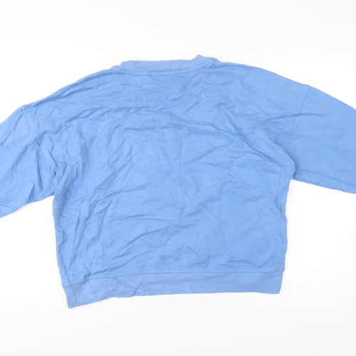 Betty & Co Women’s Blue Sweatshirt Size 12 Pullover Cotton Crew Neck