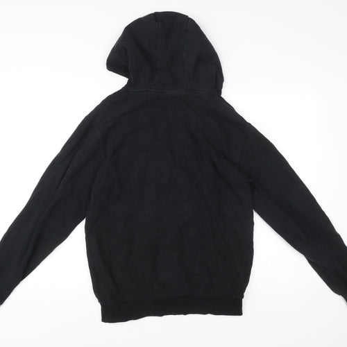 Ellesse Womens Black Hoodie UK 12 Pullover Logo Graphic Sweatshirt