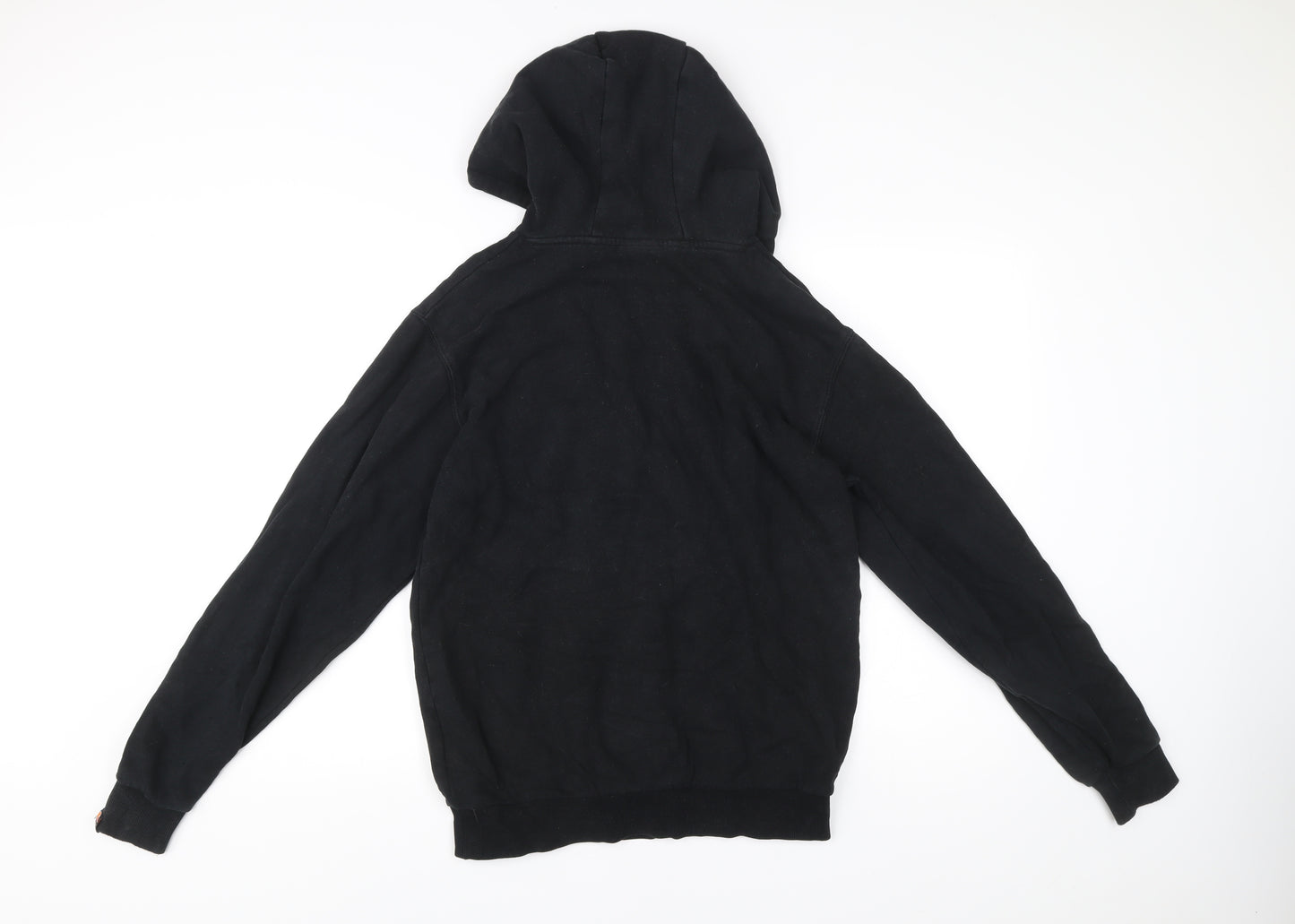 Ellesse Womens Black Hoodie UK 12 Pullover Logo Graphic Sweatshirt