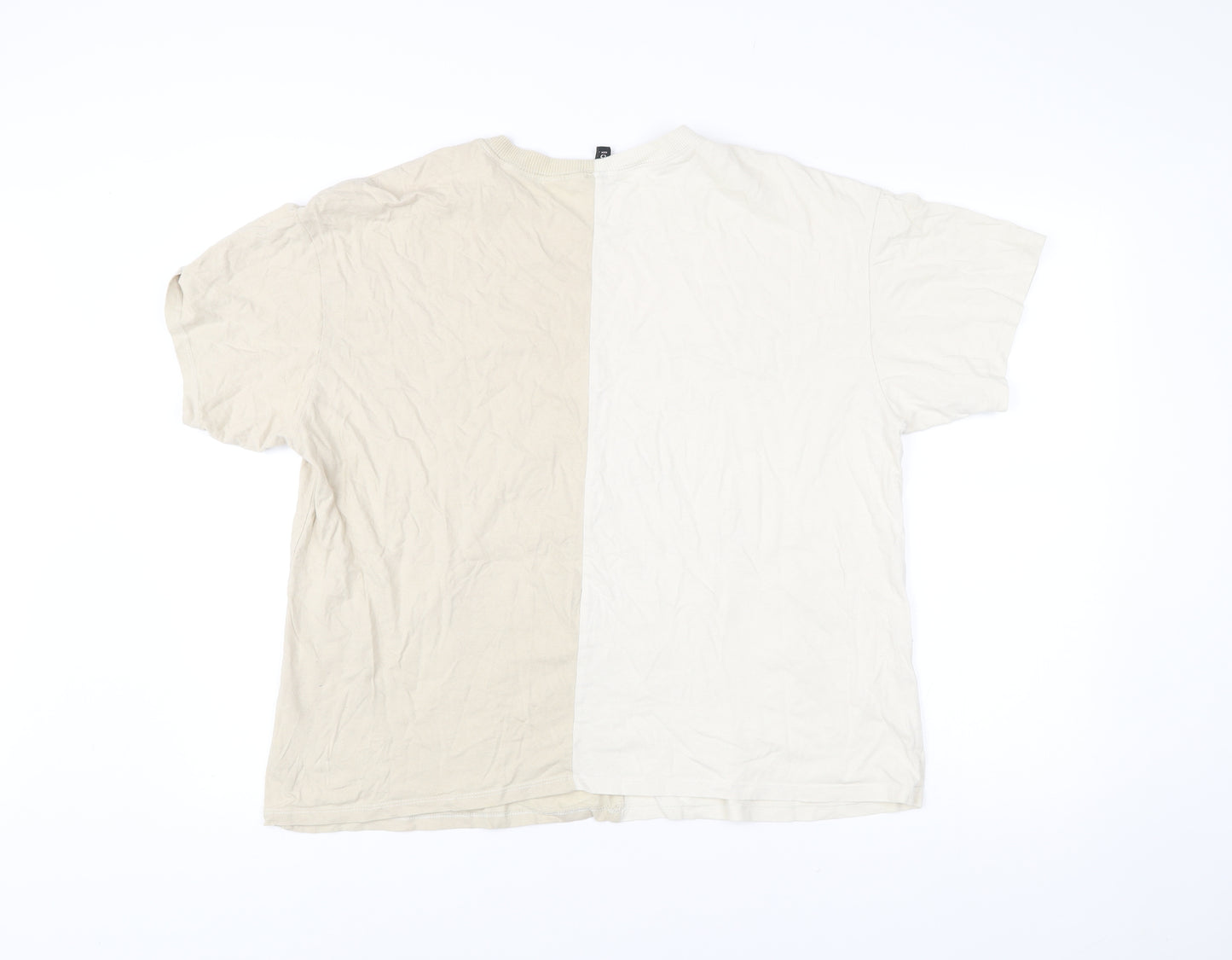 H&M Disney Women Beige XL Mickey Mouse Graphic T-Shirt