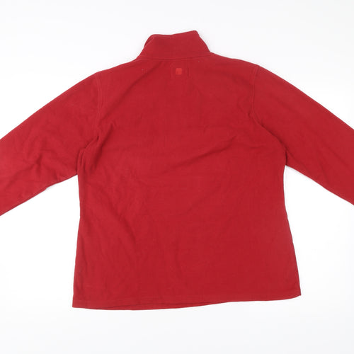 Mountain Warehouse Men’s Red Fleece Pullover Sweatshirt Size L