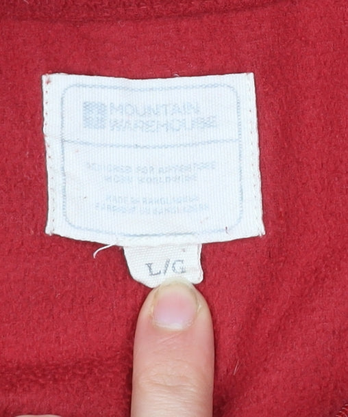 Mountain Warehouse Men’s Red Fleece Pullover Sweatshirt Size L