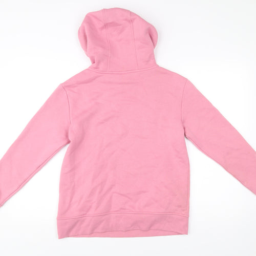 LA Gear Womens Pink Pullover Hoodie Size 8 Long Sleeve Casual