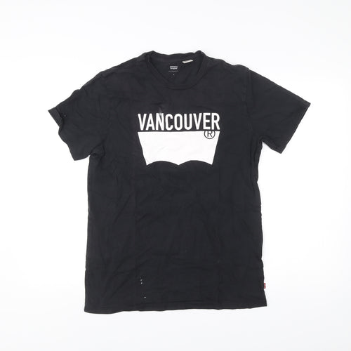 Levi's Men's Black Vancouver Graphic Print T-Shirt Size M