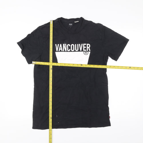 Levi's Men's Black Vancouver Graphic Print T-Shirt Size M