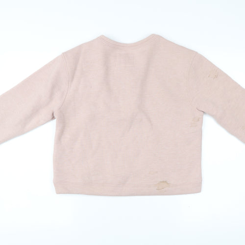 Abercrombie & Fitch Women's Pink Henley Sweatshirt Size S