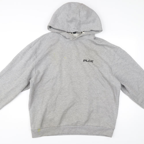 883 Police Men's Grey Pullover Hoodie Size 2XL Logo Print