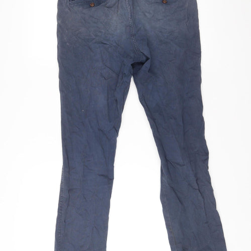 Gap Men’s Blue Slim Fit Chino Trousers Size 32x32 Cotton Blend