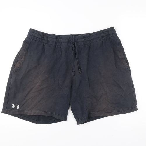 Under Armour Men’s Black 2XL Athletic Shorts Cotton Blend