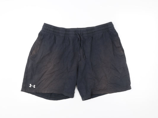 Under Armour Men’s Black 2XL Athletic Shorts Cotton Blend