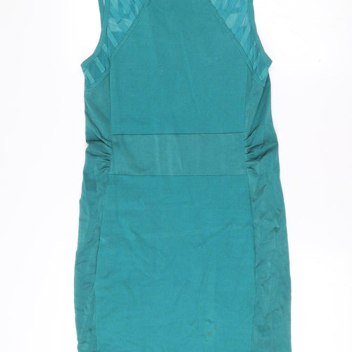 Karen Millen Women’s Green Bodycon Sleeveless Dress Size 4