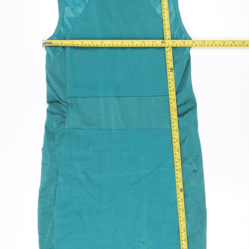 Karen Millen Women’s Green Bodycon Sleeveless Dress Size 4