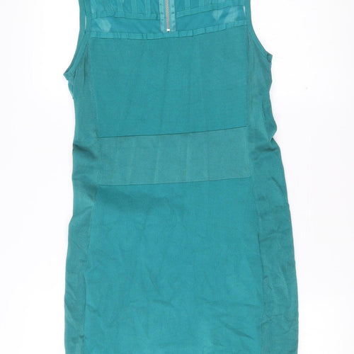 Karen Millen Women’s Green Bodycon Sleeveless Dress Size 4