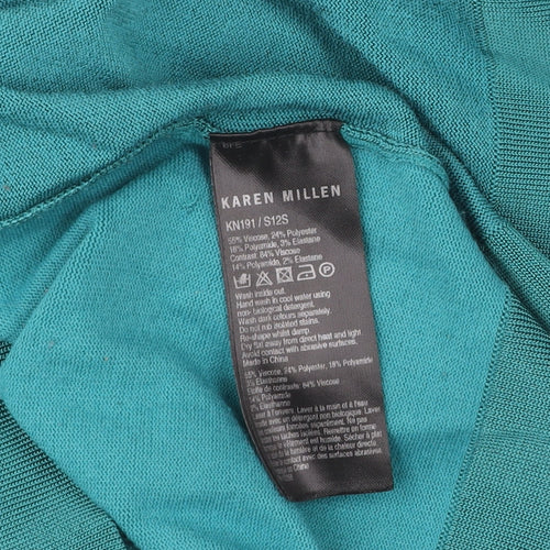 Karen Millen Women’s Green Bodycon Sleeveless Dress Size 4