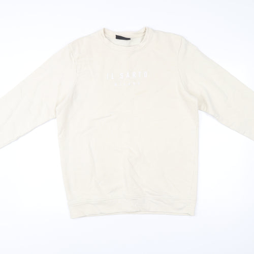 IL SARTO Mens Beige L Sweatshirt Pullover Crew Neck Long Sleeve