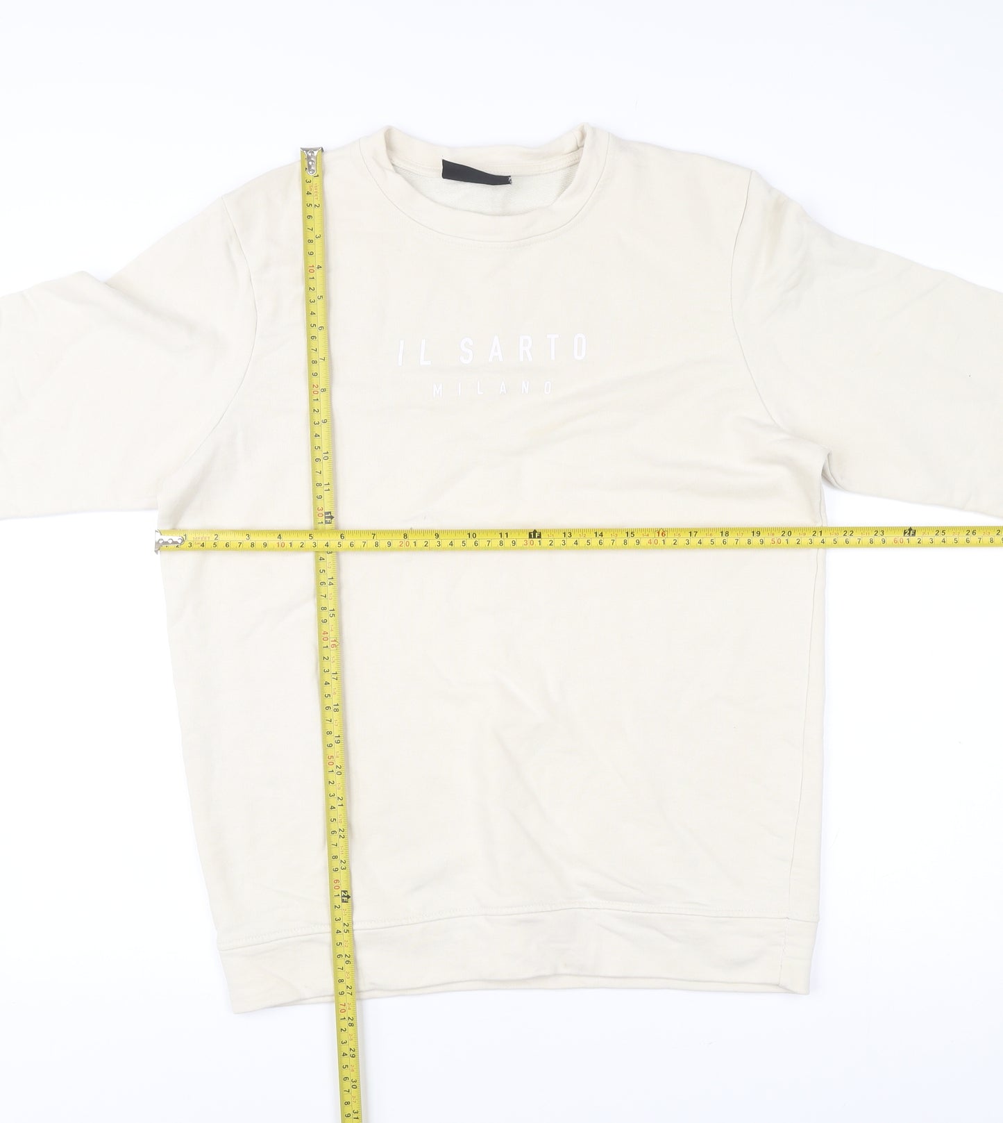 IL SARTO Mens Beige L Sweatshirt Pullover Crew Neck Long Sleeve