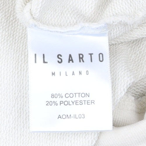 IL SARTO Mens Beige L Sweatshirt Pullover Crew Neck Long Sleeve