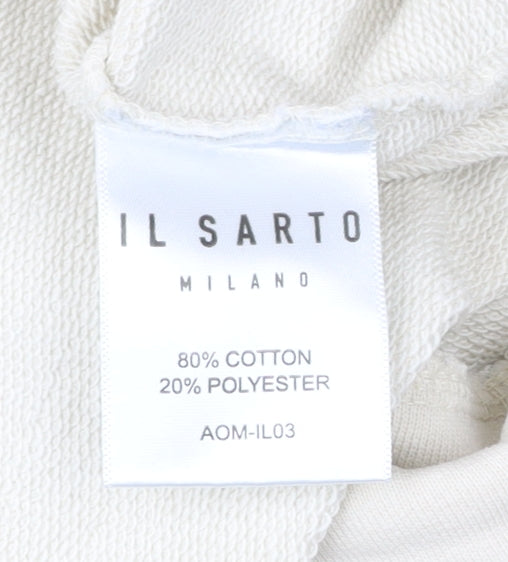 IL SARTO Mens Beige L Sweatshirt Pullover Crew Neck Long Sleeve