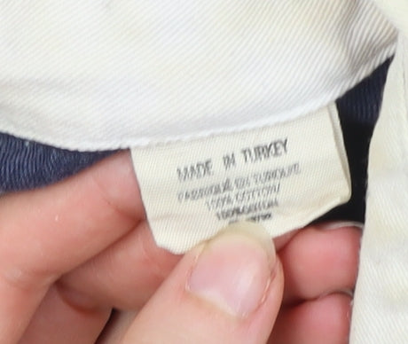 Timberland Men’s Multicoloured XL Rugby Stripe Collared Pullover Sweatshirt