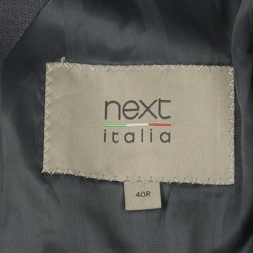 Next Italia Men’s Blue Wool Blazer Jacket Size 40 Regular Classic Fit
