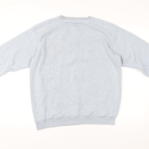 New York Popular Mens Grey Sweatshirt L Crew Neck Pullover Logo
