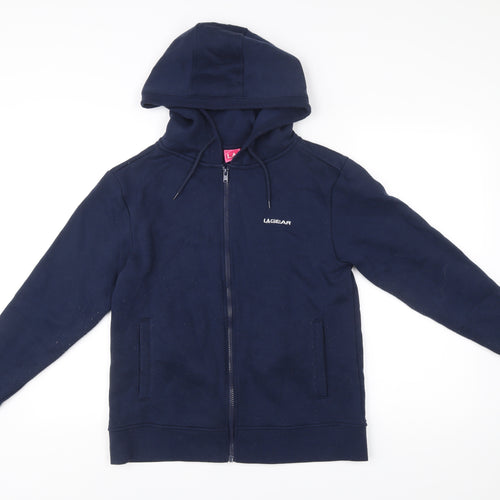 LA Gear Womens Blue Full Zip Hoodie Size 10 Regular Fit