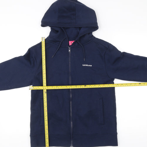 LA Gear Womens Blue Full Zip Hoodie Size 10 Regular Fit