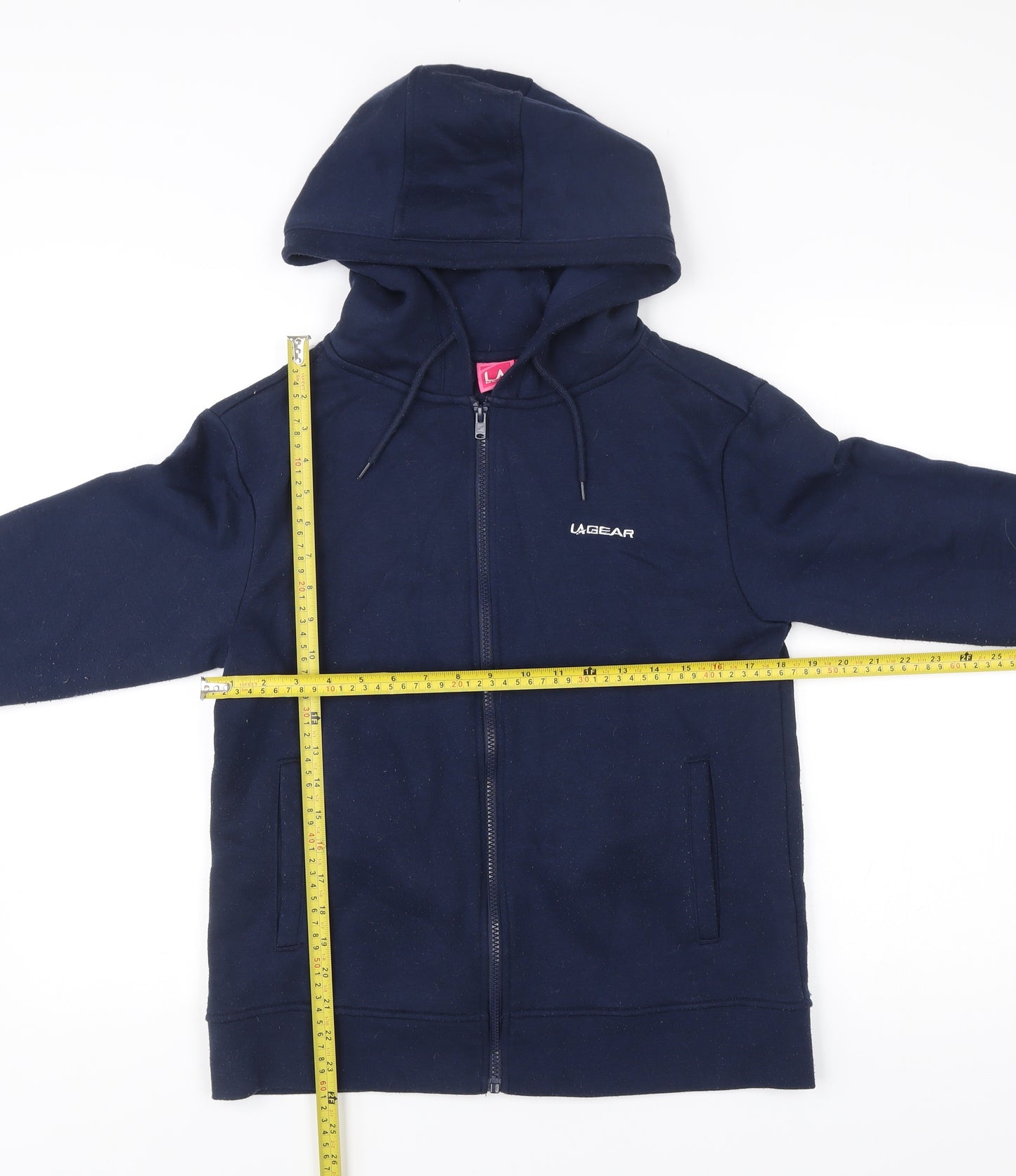 LA Gear Womens Blue Full Zip Hoodie Size 10 Regular Fit
